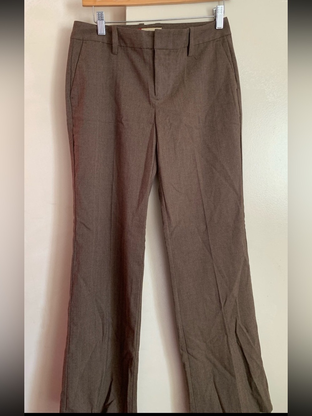 Gap Women’s Vintage Brown Straight-Leg Dress Trousers